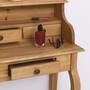 Casa Padrino Landhausstil Sekret�r Naturfarben H. 103 cm - Massivholz Schreibtisch - Landhausstil M�bel