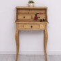 Casa Padrino Landhausstil Sekret�r Naturfarben H. 103 cm - Massivholz Schreibtisch - Landhausstil M�bel