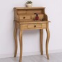 Casa Padrino Landhausstil Sekret�r Naturfarben H. 103 cm - Massivholz Schreibtisch - Landhausstil M�bel