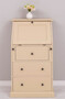 Casa Padrino Landhausstil Sekret�r Kommode Beige 65 x 45 x H. 110 cm - Massivholz Schrank mit 5 Schubladen - Massivholz M�bel - Landhausstil M�bel