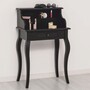 Casa Padrino Landhausstil Sekret�r Schwarz H. 103 cm - Massivholz Schreibtisch - Landhausstil M�bel