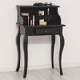 Casa Padrino Landhausstil Sekret�r Schwarz H. 103 cm - Massivholz Schreibtisch - Landhausstil M�bel