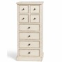 Casa Padrino Landhausstil Shabby Chic Massivholz Kommode mit 8 Schubladen Antik Wei� H. 122 cm 