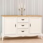 Casa Padrino Landhausstil Sideboard Creme / Naturfarben 158 cm - Landhausstil M�bel