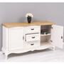 Casa Padrino Landhausstil Sideboard Wei� / Naturfarben 158 cm - Landhausstil M�bel
