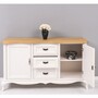 Casa Padrino Landhausstil Sideboard Wei� / Naturfarben 158 cm - Landhausstil M�bel