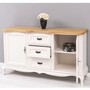 Casa Padrino Landhausstil Sideboard Wei� / Naturfarben 158 cm - Landhausstil M�bel