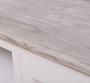 Casa Padrino Landhausstil TV Schrank Wei� / Grau 180 x 46 x H. 56 cm - Massivholz Fernsehschrank mit 2 T�ren - Landhausstil Wohnzimmer M�bel