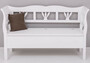 Casa Padrino Landhausstil Sitzbank Wei� 163 x 48 x H. 92 cm - Massivholz Bank mit Stauraum - Massivholz M�bel - Landhausstil M�bel - Landhausstil Einrichtung