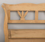 Casa Padrino Landhausstil Sitzbank Naturfarben 117 x 48 x H. 92 cm - Massivholz Bank mit Stauraum - Massivholz M�bel - Landhausstil M�bel - Landhausstil Einrichtung