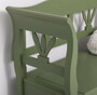 Casa Padrino Landhausstil Sitzbank Gr�n 117 x 48 x H. 92 cm - Massivholz Bank mit Stauraum - Massivholz M�bel - Landhausstil M�bel - Landhausstil Einrichtung