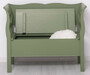 Casa Padrino Landhausstil Sitzbank Gr�n 117 x 48 x H. 92 cm - Massivholz Bank mit Stauraum - Massivholz M�bel - Landhausstil M�bel - Landhausstil Einrichtung