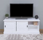 Casa Padrino Landhausstil TV Schrank Wei� 160 x 46 x H. 60 cm - Massivholz Sideboard - Landhausstil Wohnzimmer M�bel
