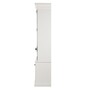 Casa Padrino Massivholz Schrank Wei� mit gro�z�gigem Stauraum 48 x 88 x 245cm mit 4 T�ren