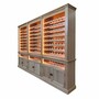 Casa Padrino Landhausstil Weinschrank Grau / Braun 300 cm - Landhausstil Bar M�bel
