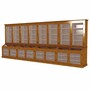 Casa Padrino Landhausstil Massivholz Barschrank Braun 600 cm - Bar M�bel
