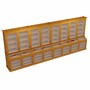 Casa Padrino Landhausstil Massivholz Barschrank Braun 600 cm - Bar M�bel