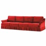 Casa Padrino Luxus Samt Sofa Rot 316 cm - Luxus Wohnzimmer & Hotel M�bel