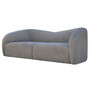 Casa Padrino Luxus 3er Wohnzimmer Sofa Grau 238 cm - Wohnzimmer Interior