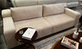 Casa Padrino Luxus Sofa Creme / Braun / Gold 247 x 100 x H. 70 cm - Wohnzimmer Sofa - Hotel Sofa - Wohnzimmer M�bel - Hotel M�bel - Luxus M�bel - Luxus Einrichtung - Wohnzimmer Einrichtung