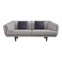 Casa Padrino Luxus 3er Sofa Grau / Braun 240 cm - Wohnzimmer & Hotel M�bel