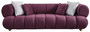 Casa Padrino Luxus 4er Sofa Lila / Gold - Modernes Wohnzimmer Sofa - Moderne Wohnzimmer M�bel - Luxus Kollektion