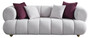 Casa Padrino Luxus 3er Sofa Grau / Gold - Modernes Wohnzimmer Sofa - Moderne Wohnzimmer M�bel - Luxus Kollektion