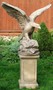 Casa Padrino Gartendeko Skulptur Wei�kopfseeadler Grau 110 x 56 x H. 108 cm - Garten Terrassen Deko Accessoires 