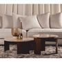 Casa Padrino Luxus Couchtisch Set Beige / Braun - Hotel & Wohnzimmer M�bel 