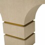 Casa Padrino Luxus Konsole Beige / Messing 130 cm - Luxus Hotel M�bel