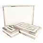 Casa Padrino Luxus Serviertablett Wei� / Bunt 60 cm - Gastronomie Accessoires