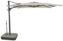 Casa Padrino Luxus Ampelschirm Anthrazit / Grau - Quadratischer Freiarm Sonnenschirm mit 360 Grad Drehfu� - 300 x 300 cm