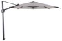 Casa Padrino Luxus Ampelschirm Anthrazit / Grau - Runder Freiarm Sonnenschirm mit 360 Grad Drehfu� - Durchmesser 350 cm