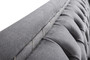 Casa Padrino Luxus Art Deco Chesterfield Wohnzimmer Set Grau / Schwarz / Gold - 1 Ecksofa mit Kissen & 1 Couchtisch - Edle Wohnzimmer M�bel - Luxus Qualit�t