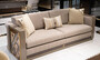 Casa Padrino Luxus Sofa Grau / Braun / Gold - Wohnzimmer Sofa - Hotel Sofa - Wohnzimmer M�bel - Hotel M�bel - Luxus M�bel