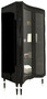 Casa Padrino Luxus Art Deco Vitrine Schwarz / Silber - Handgefertigter Massivholz Vitrinenschrank mit 2 Glast�ren - Art Deco Wohnzimmer M�bel