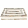 Casa Padrino Luxus Aufbewahrungsbox Bunt / Wei� / Schwarz 40 cm - Luxus Accessoires