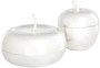 Casa Padrino Luxus Aufbewahrungsboxen Set mit Deckel in Apfelform Silber - Luxus Deko Accessoires