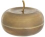 Casa Padrino Luxus Aufbewahrungsboxen Set mit Deckel in Apfelform Vintage Messing - Luxus Deko Accessoires
