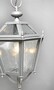 Casa Padrino Luxus Au�en H�ngeleuchte Laterne Grau B. 25 x H. 45 cm - Handgefertigte Laterne aus Schmiedeeisen - Luxus Kollektion - Edel & Prunkvoll
