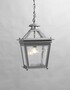 Casa Padrino Luxus Au�en H�ngeleuchte Laterne Grau B. 31 x H. 44 cm - Handgefertigte Laterne aus Schmiedeeisen - Luxus Kollektion - Edel & Prunkvoll