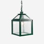Casa Padrino Luxus Au�en H�ngeleuchte Laterne Gr�n B. 32.5 x H. 52 cm - Handgefertigte Laterne aus Schmiedeeisen - Luxus Kollektion - Edel & Prunkvoll