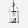 Casa Padrino Luxus Au�en H�ngeleuchte Laterne Rostbraun  30 x H. 60 cm - Handgefertigte Laterne aus Schmiedeeisen - Luxus Kollektion - Edel & Prunkvoll