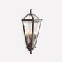 Casa Padrino Luxus Au�en Laterne Bronze B. 36 x H. 71 cm - Handgefertigte Laterne aus Schmiedeeisen in sechseckiger Form - Luxus Kollektion - Edel & Prunkvoll