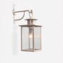 Casa Padrino Luxus Au�en Laterne Gold B. 24 x H. 64 cm - Handgefertigte Laterne aus Schmiedeeisen - Luxus Kollektion - Edel & Prunkvoll