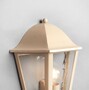 Casa Padrino Luxus Au�en Laterne Gold B. 32 x H. 36 cm - Handgefertigte Laterne aus Schmiedeeisen - Luxus Kollektion - Edel & Prunkvoll