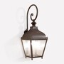Casa Padrino Luxus Au�en Laterne Gold T. 53 x H. 107 cm - Handgefertigte Laterne aus Schmiedeeisen - Luxus Kollektion - Edel & Prunkvoll 