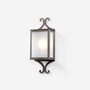 Casa Padrino Luxus Au�en Laterne Grau B. 20 x H. 50 cm - Handgefertigte Laterne aus Schmiedeeisen - Luxus Kollektion - Edel & Prunkvoll 