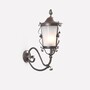Casa Padrino Luxus Au�en Laterne Grau B. 29 x H. 65 cm - Handgefertigte Laterne aus Schmiedeeisen - Luxus Kollektion - Edel & Prunkvoll