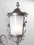 Casa Padrino Luxus Au�en Laterne Grau B. 29 x H. 65 cm - Handgefertigte Laterne aus Schmiedeeisen - Luxus Kollektion - Edel & Prunkvoll